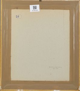 LATINI DETTO IL MAESTRO DEL RICCIOLO GIUSEPPE  (1903 - 1972) : Attribuito a. Capriccio con rovine  - Asta Asta 395 | ARTE ANTICA E DEL XIX SECOLO Online - Associazione Nazionale - Case d'Asta italiane