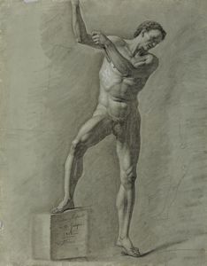 MOSCA PIETRO VINCENZO (1800 - 1876) - Nudo maschile e studi anatomici