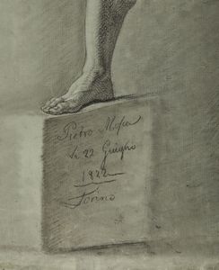 MOSCA PIETRO VINCENZO (1800 - 1876) : Nudo maschile e studi anatomici  - Asta Asta 395 | ARTE ANTICA E DEL XIX SECOLO Online - Associazione Nazionale - Case d'Asta italiane