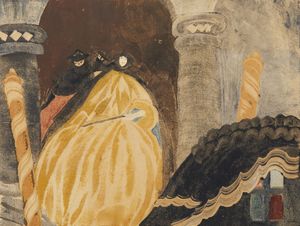 ARTISTA ITALIANO DEL XIX-XX SECOLO - Maschere veneziane