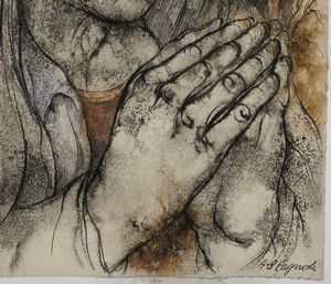 STAGNOLI  ANTONIO (1922 - 2015) : Madonna  - Asta Asta 395 | ARTE ANTICA E DEL XIX SECOLO Online - Associazione Nazionale - Case d'Asta italiane