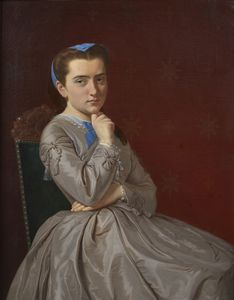 ARTISTA FRANCESE DEL XIX SECOLO - Ritratto di gentildonna