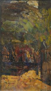 GIGNOUS  EUGENIO (1850 - 1906) - Paesaggio.