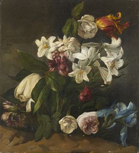 ARTISTA DEL XIX SECOLO - Vaso di fiori
