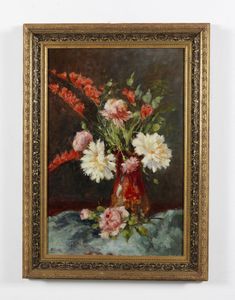 ROVETTA  FRANCESCO (1849 - 1932) : Vaso di fiori  - Asta Asta 395 | ARTE ANTICA E DEL XIX SECOLO Online - Associazione Nazionale - Case d'Asta italiane