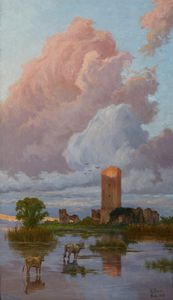 BARUCCI PIETRO (1845 - 1917) - Ninfa