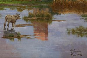 BARUCCI PIETRO (1845 - 1917) : Ninfa  - Asta Asta 395 | ARTE ANTICA E DEL XIX SECOLO Online - Associazione Nazionale - Case d'Asta italiane