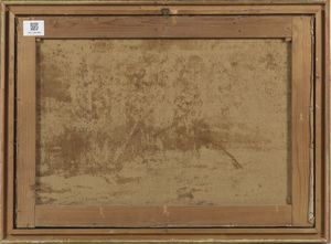 VITALINI FRANCESCO (1865 - 1905) : Paesaggio con alberi  - Asta Asta 395 | ARTE ANTICA E DEL XIX SECOLO Online - Associazione Nazionale - Case d'Asta italiane