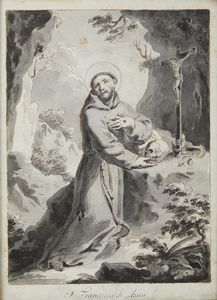 NOVELLI PIETRO ANTONIO (1792 - 1804) : San Francesco d'Assisi.  - Asta Asta 395 | ARTE ANTICA E DEL XIX SECOLO Online - Associazione Nazionale - Case d'Asta italiane
