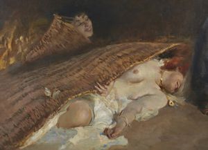 CARELLI AUGUSTO (1871 - 1940) : Le tentazioni di Sant'Antonio.  - Asta Asta 395 | ARTE ANTICA E DEL XIX SECOLO Online - Associazione Nazionale - Case d'Asta italiane