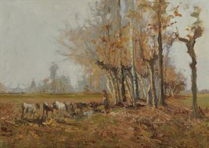 VERNI ARTURO (1891 - 1960) - Attribuito a. Autunno