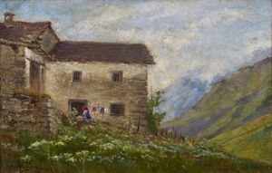 BELTRAME ACHILLE (1871 - 1945) - Casa di montagna