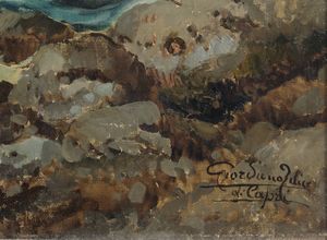 GIORDANO FELICE (1880 - 1964) : Capri  - Asta Asta 395 | ARTE ANTICA E DEL XIX SECOLO Online - Associazione Nazionale - Case d'Asta italiane