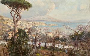 PRATELLA ATTILIO (1856 - 1949) - Panni stesi