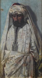 CECCONI EUGENIO (1842 - 1903) - Ritratto d'arabo