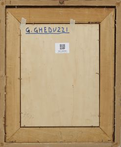 GHEDUZZI CESARE (1894 - 1944) : Paesaggio con alberi e contadina  - Asta Asta 395 | ARTE ANTICA E DEL XIX SECOLO Online - Associazione Nazionale - Case d'Asta italiane