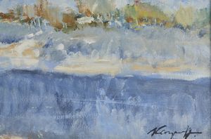 KARPOFF IVAN (1898 - 1970) : Paesaggio fluviale  - Asta Asta 395 | ARTE ANTICA E DEL XIX SECOLO Online - Associazione Nazionale - Case d'Asta italiane