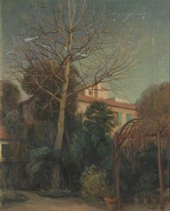GARDELLI AUGUSTO (1886 - 1968) - Paesaggio con casa