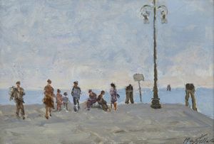 MASTELLARO GIUSEPPE (1903 - 1981) : Impressione (Chioggia)  - Asta Asta 395 | ARTE ANTICA E DEL XIX SECOLO Online - Associazione Nazionale - Case d'Asta italiane