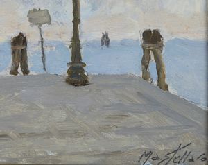 MASTELLARO GIUSEPPE (1903 - 1981) : Impressione (Chioggia)  - Asta Asta 395 | ARTE ANTICA E DEL XIX SECOLO Online - Associazione Nazionale - Case d'Asta italiane