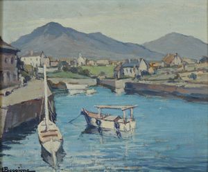 BOGGIONE ENRICO  (1889 - 1985) - Paesaggio inglese, Cornovaglia