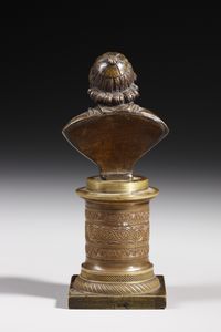 BRONZISTA DEL XIX SECOLO : Busto in bronzo raffigurante ecclesiastico  - Asta Asta 395 | ARTE ANTICA E DEL XIX SECOLO Online - Associazione Nazionale - Case d'Asta italiane