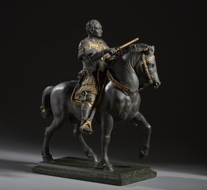 BRONZISTA ITALIANO DEL XIX SECOLO : Monumento equestre al Gattamelata (dal modello di Donatello)  - Asta Asta 395 | ARTE ANTICA E DEL XIX SECOLO Online - Associazione Nazionale - Case d'Asta italiane
