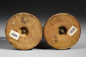 RANCOULET ERNEST (1842 - 1918) : Da un modello di. Coppia di candelabri in bronzo dorato in forma di amorini alati reggifiaccola (allegorie di Autunno e Primavera)  - Asta Asta 395 | ARTE ANTICA E DEL XIX SECOLO Online - Associazione Nazionale - Case d'Asta italiane