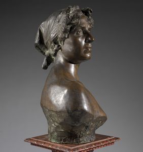 CASSI ENRICO (1863 - 1913) : Donna lombarda  - Asta Asta 395 | ARTE ANTICA E DEL XIX SECOLO Online - Associazione Nazionale - Case d'Asta italiane