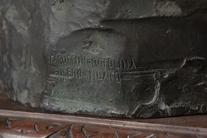 CASSI ENRICO (1863 - 1913) : Donna lombarda  - Asta Asta 395 | ARTE ANTICA E DEL XIX SECOLO Online - Associazione Nazionale - Case d'Asta italiane