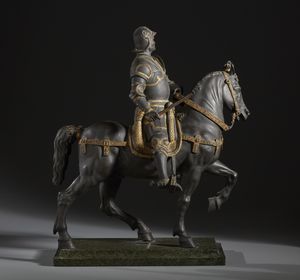 BRONZISTA ITALIANO DEL XIX-XX SECOLO : Monumento equestre a Bartolomeo Colleoni (dal modello di Andrea del Verrocchio)  - Asta Asta 395 | ARTE ANTICA E DEL XIX SECOLO Online - Associazione Nazionale - Case d'Asta italiane
