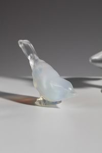 LALIQUE : Gruppo di sei ferma carte raffiguranti animali in vetro bianco opalescente  - Asta Asta 395 | ARTE ANTICA E DEL XIX SECOLO Online - Associazione Nazionale - Case d'Asta italiane