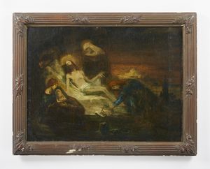 MARCEL-BERONNEAU PIERRE AM�D�E (1869 - 1837) : La deposizione nel sepolcro  - Asta Asta 395 | ARTE ANTICA E DEL XIX SECOLO Online - Associazione Nazionale - Case d'Asta italiane