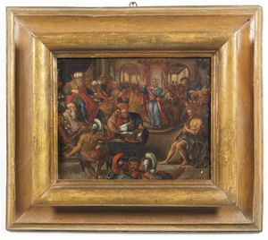 ARTISTA NORDEUROPEO DEL XVII SECOLO : Il processo di Ges�  - Asta Asta 395 | ARTE ANTICA E DEL XIX SECOLO Online - Associazione Nazionale - Case d'Asta italiane