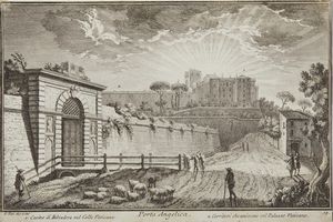 VASI GIUSEPPE (1710 - 1782) - Porta Angelica a Roma