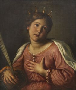 ARTISTA EMILIANO DEL XVII SECOLO - Santa Caterina d'Alessandria
