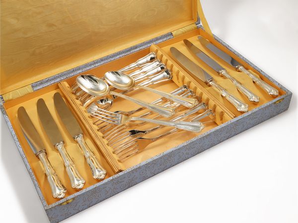 Servizio di posate in argento  - Asta L'Arte di Arredare - Associazione Nazionale - Case d'Asta italiane