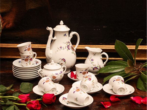 Servizio da caff� in porcellana, Richard Ginori, Anni Sessanta  - Asta L'Arte di Arredare - Associazione Nazionale - Case d'Asta italiane
