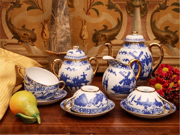 Servizio da t� in porcellana Wood  - Asta L'Arte di Arredare - Associazione Nazionale - Case d'Asta italiane