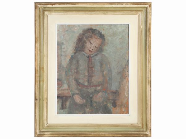 Adolfo Pistelli : Scorcio di citt� e Personaggi  - Asta L'Arte di Arredare - Associazione Nazionale - Case d'Asta italiane