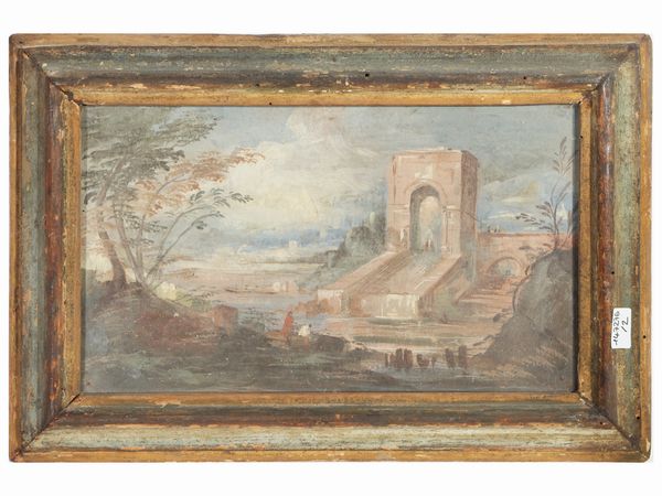 Paesaggi con capricci archittettonici  - Asta L'Arte di Arredare - Associazione Nazionale - Case d'Asta italiane