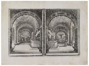 Stefano Della Bella - Vedute della Villa Medicea di Pratolino