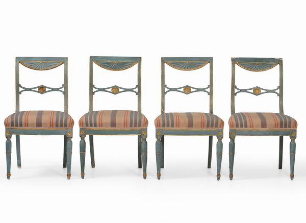 Gruppo di otto sedie. XIX secolo  - Asta Antiquariato febbraio - Associazione Nazionale - Case d'Asta italiane