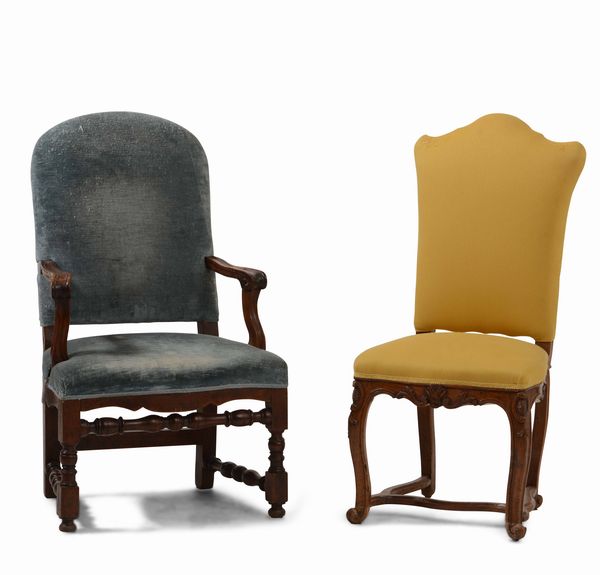 Due poltroncine, XVIII-XIX secolo  - Asta Antiquariato febbraio - Associazione Nazionale - Case d'Asta italiane