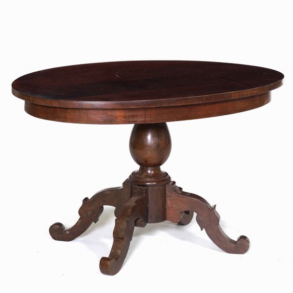 Tavolino ovale in mogano  - Asta Antiquariato febbraio - Associazione Nazionale - Case d'Asta italiane