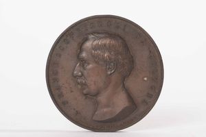 Medaglia commemorativa in bronzo. 1865  - Asta Antiquariato febbraio - Associazione Nazionale - Case d'Asta italiane
