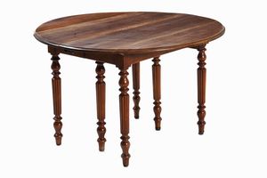 Tavolo a bandelle. XIX secolo  - Asta Antiquariato febbraio - Associazione Nazionale - Case d'Asta italiane