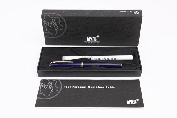 Montblanc Generation - Penna a sfera in resina blu  - Asta  Asta a Tempo - Penne da Collezione e Accessori da Scrivania - Associazione Nazionale - Case d'Asta italiane