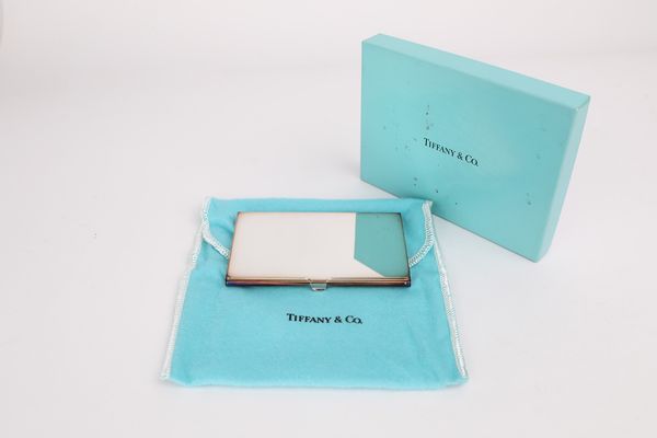 Portabiglietti Tiffany & Co. in silver plated  - Asta  Asta a Tempo - Penne da Collezione e Accessori da Scrivania - Associazione Nazionale - Case d'Asta italiane