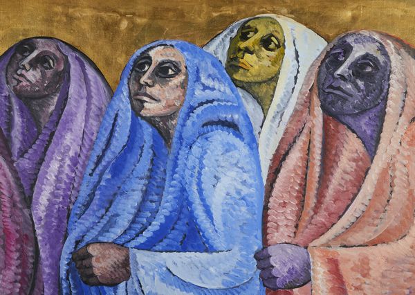 TERRUSO SALVATORE (1915 - 1997) : Oranti.  - Asta Asta 396 | ARTE MODERNA E CONTEMPORANEA Online - Associazione Nazionale - Case d'Asta italiane